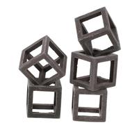 YARNOW 5 pièces Pottery Habitat Carré Décor Abri Crevettes Aquarium Cachette Durable pour Poissons et Crevettes Ornement de Récipient pour Aquarium