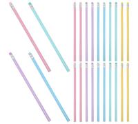 YARNOW 50 Crayons en Bois Décoratifs avec Gomme Effaçable, Pack de 50 Pièces, Crayons Portables pour Écriture et Dessin, pour Enseignants et Artistes