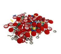 YARNOW 50 pièces Lot Clips de Fixation pour Ciel de Toit Voiture Rivets Durables Fer et Tissu Réparation Facile pour Auto Camion Bus et Caravane Couleur Aléatoire Couleur Aléatoire