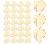 YARNOW 50 Pièces Marqueurs de Verre en Acrylique de Cœur Or, Légers et Faciles à Utiliser pour Toutes Sortes de Fêtes et Dîners