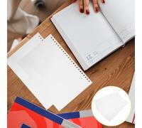 YARNOW 50 Pièces Recharge de Calendrier Vierge Pré-perforée en Papier Blanc | Feuilles Intérieures Lisses, Format Huit Pouces, Conception Amovible, Adaptées aux Classeurs Anneaux, Notes Scolaires