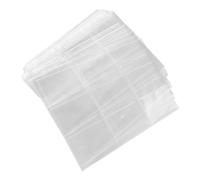 YARNOW 50 Pochettes Plastiques pour Livres D'images et Pochettes de Classeur Argentées, 11 Trous, Protection Facile des Photos, Rangement Cartes pour Albums Bébé et Certificats