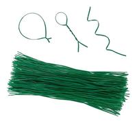 YARNOW 500 Pièces Lot de Liens Souples Verts pour Plantes en Plastique et Fer, Faciles à Utiliser pour Tomates et Branches, pour Tentes de Jardin et Supports de Plantes