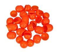 YARNOW 50pièces Boules de Loterie Orange Ouvrables PVC Réutilisable pour Jeux de Loterie Fêtes Activités Divertissement