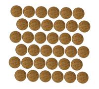 YARNOW 50pièces Disques De Noix De Ronds Copeaux De Noix De -même pour Décorations Aquarium Éléments Texturés Naturels Kits De Création De