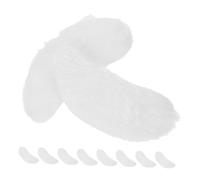 YARNOW 5paires Sourcils Blancs Adhésifs Faux pour Père Noël Cosplay et Déguisement avec Moustache Autocollante Accessoires de Maquillage