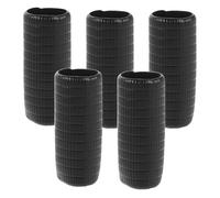 YARNOW 5pcs Manchon en Caoutchouc Noir pour Poignée D'archet de Violon et Alto, Accessoires Universels Améliorant la Stabilité pour Pratique et Performance