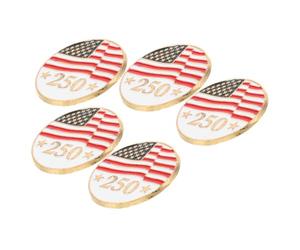 YARNOW 5pièces Broches Drapeau Américain Lot de Épingles Décoratives pour Pull Châle Broches de Fête pour Vêtements Épingle à Boutonnière Usa Souvenir pour Événements Américains