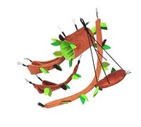 YARNOW 5Pièces Hamster Swing Toy Set Plush Hanging Leaf Swing and Activity Toy for Hamsters Educational Fun and Skill Development