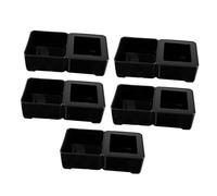 YARNOW 5pièces Nichoirs pour Reptiles Mangeoires Bassins Eau Boîtes pour Lézards Lot de Noirs Conçus pour Élevage Et Alimentation