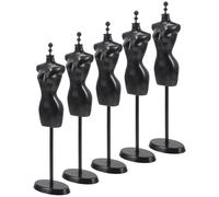 YARNOW 5pièces Support pour Robe De Poupée Plastique Portant pour Robe De Poupée Présentoir pour Mannequin Support pour Vêtements De Mini Mannequin Accessoires pour Garçon Fille Jouet Pou