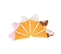 YARNOW 6 Modèle de Cornet de crème glacée Jouer aux Glaces Alimentaires Glace Artificielle décoratif Scoop crème glacée Miniature Cornets de Glace résine