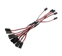 YARNOW 6 Pièces Câble Y Extension Broches pour Modélisme Fil de Contrôle Double Canal Prolongateur Mâle-Femelle Compatible pour Rc