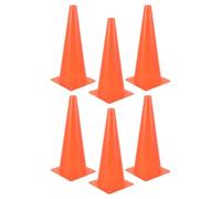 YARNOW 6 Pièces Cônes de Signalisation 32cm en Plastique Ldpe | Récupération Rapide de Forme, Couleur Vive, Résistance au Piétinement