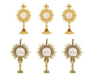 YARNOW 6 Pièces Épingle de Croix Chrétienne en Alliage de Zinc Or, Légère et Élégante, Accessoire Raffiné pour Vêtements Lors D'événements Religieux et Décorations Sainte Communion