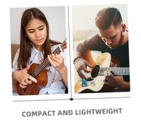 YARNOW 6 Pièces Glass Guitar Slide Ring Set Transparent Finger Sliders For Acoustic Electric Guitars Stable Grip For Blues Jazz Country Music Performance