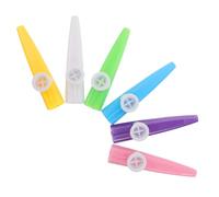 YARNOW 6 Pièces Kazoo Flûte Plastique pour Garçon Fille Instruments Musicaux Non Toxiques pour Éveil Musical Jeux de Groupe et Fêtes Préscolaires