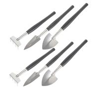 YARNOW 6 Pièces Mini Gardening Tools Set with Ergonomic Handles for Indoor Succulent and Bonsai Care Compact Lightweight Hand Tools for Soil Loosening and Planting in Small Gardens