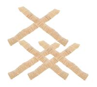 YARNOW 6 Pièces Miniature Artificial Thatch Roofing Roll Straw Roof Material for DIY Tiny Model Roofs and Houses Indoor Outdoor Use