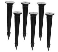 YARNOW 6 Pièces Piquets Plastique de Remplacement pour Lumières LED Piquets Solides et Durables Résistants Aux Intempéries Accessoires pour Éclairage de Jardin et