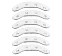 YARNOW 6 Pièces Plaques de Protection de Talon en Acier Inoxydable 40mm | Bottes et Usage Quotidien, Absorption des Chocs, Pose Simple, Pièce de Rechange Argentée