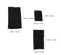 YARNOW 6 Pièces Set de Protection Sportive Garçon Fille Genouillères Coudières et Protège-poignets Noir Confortable et Respirant pour Volley Basket Football et Danse