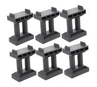 YARNOW 6 Pièces Suivre Les Piles De Jouets Les Soutiens Faire Semblant De Un Pont De Train Jetée De De Pont De Chemin De Fer Support De pour Les Enfants Gris Plastique