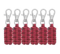 YARNOW 6 Pièces Tirette de Remplacement pour Fermeture Éclair, Réparateur de Fermeture Éclair, Fer, Polyester, Nylon, pour Bagages et Vestes, Usage Quotidien et Extérieur