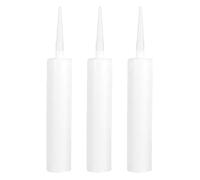 YARNOW 6 Pièces Tube de Calfeutrage Remplissable 300ml en Plastique | Embout Fin, Découpe à Taille Souhaitée, Usage Industriel, pour Fissures, Carrelage et Réparations
