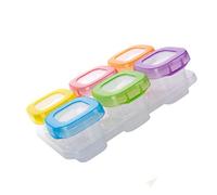 YARNOW 6Pièces Bac De Congélation Alimentaire Pour Contenants Hermétiques Idéaux Pour Purées Et Snacks Variées