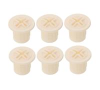 YARNOW 6pièces Bouchons à Vis Plastique Blancs pour Fixation De Glissières Couvercles De Protection pour Vis De Rechange pour Entretien Et Sécurité