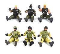 YARNOW 6Pièces Forces Spéciales de Figurines de Soldats pour Garçon Fille pour Jeux de Simulation et Fêtes Anniversaire