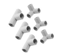 YARNOW 6pièces Raccord De Tuyau pour Meuble Connecteur à Voies Raccord PE Connecteur De Tuyau Coudé à Voies Accessoires De Montage Remplacement De pour Structure De Support