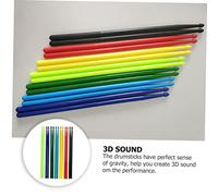 YARNOW 7 paires Baguettes Batterie Nylon Légères pour Percussion Adaptées Garçon Fille Étudiants Amateurs et