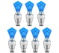 YARNOW 7 Pièces Noyaux Lumineux LED pour Vélo et Moto, Bleu, pour Nuit | Éclairage de Roue, Visibilité Accrue, Accessoire Cyclisme, Usage Nocturne, Format Compact, Teinte Bleue