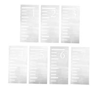 YARNOW 7 Pièces Règle de pour Garçon Fille Pochoir Réutilisable Plastique pour Mesurer Garçon Fille Outil Diy pour Créer un Tableau de Murale
