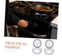 YARNOW 8 Pièces Couvre Boutons de Gaz Protection Garçon Fille et Animal pour Plaque de Cuisson Couverture Transparente Résistante à Haute Température Protège Boutons de Cuisinière Saleté