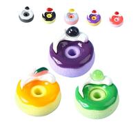YARNOW 8 Pièces Décorations De Fruits Simulés Perle De Beignet Perle De Charme De Beignet Charmes De Beignet Perles De Beignet Résine