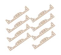 YARNOW 8 Pièces Miniature Wooden Dollhouse Doors Chinese Style Unfinished Screen Panels for DIY Craft Architectural Model Accessories