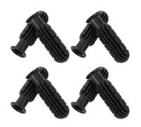 YARNOW 8 Pièces Poignée de Foot de Table, Remplacement Noir 12,7mm PP | Installation Rapide, Structure Résistante à L’usure, pour Maisons et Lieux Commerciaux, Compatible Tables de Football