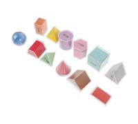 YARNOW 8Pièces Modèles Géométriques Transparents pour Garçon Fille Outils Apprentissage des Mathématiques Formes Colorées pour Mesure Volume et Visualisation Géométrique
