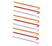 YARNOW 9 Pièces Piquets De Tente Pieu Camping Sol Ultraléger Clou Pointes Enjeux Lumière Chevilles Portable De Plein Air Ancre Piquet De Tente Alliage D'aluminium
