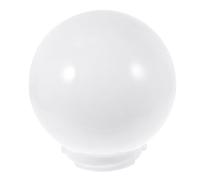YARNOW Abat-jour Sphérique En Acrylique Blanc Lait, Diamètre 250 Mm Collerette 120 Mm, Protection Légère Pour Éclairage Extérieur, Accessoire Pour Appliques Murales, Décor De Jardin Et Patio