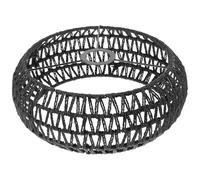 YARNOW Abat-Jour Suspendu en Corde Noire Vintage pour Plafonnier, Diffuseur de Lumière en Fer Léger, Compatible Lampes Suspendues, Adapté aux Restaurants et Chambres