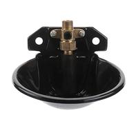 YARNOW Abreuvoir Automatique pour Moutons Mangeoire en Métal Bol pour Moutons Bol pour Animaux De Compagnie Noir Robuste pour Une Utilisation À La Ferme