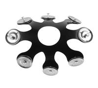 YARNOW Accessoire Tambourin Hihat Cloche Cymbale Acier Inoxydable PET Solide Polyvalent pour Percussionnistes Professionnels en Concert