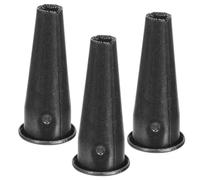 YARNOW Accessoires de Connecteur en Acier Manganèse, 3 Tubes Côniques pour Manches en Bois de Houe et Râteau, Adaptés pour Outils de Jardinage et Travaux dans Les Jardins et Fermes