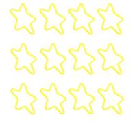 YARNOW Accessoires de Magie 50 Bandes Élastiques en Plastique Jaune D'étoile, Faciles à Manipuler et Fiables pour Tours de Magie et Spectacles de Fête