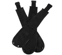 YARNOW Accessoires de Sécurité pour Poussettes Bébé 3 Pièces en Tissu Oxford Noir, Sangle Douce et Facile à Installer pour Protection D'entrejambe Confortable