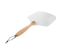 YARNOW Acier Inoxydable Pelle à Pizza Blanc Pliable à Manche Bois | Pâtisseries, Cuisson et Préparation, Rangement Facile, Nettoyage Simple, Prise Confortable